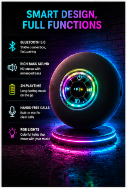 Neon Beats™ Wireless Waterproof Bluetooth Speaker